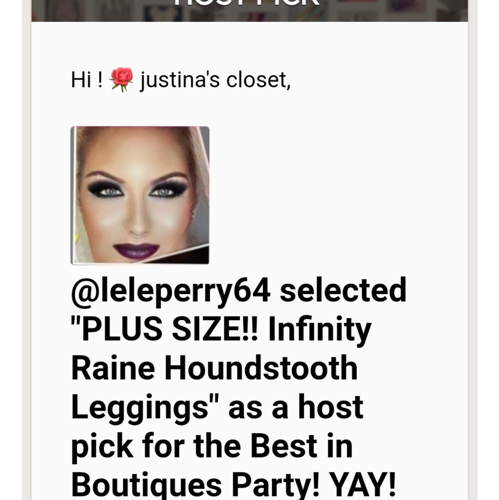 Last!PLUS SIZE Infinity Raine Houndstooth Leggings - Picture 4 of 5